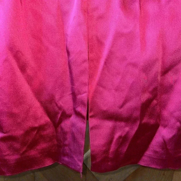 WHBM Burgundy Dress-10 - Picture 4 of 7